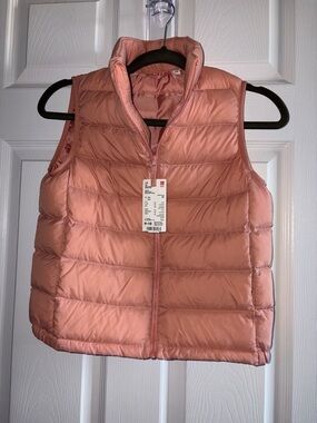 Pink puffer vest